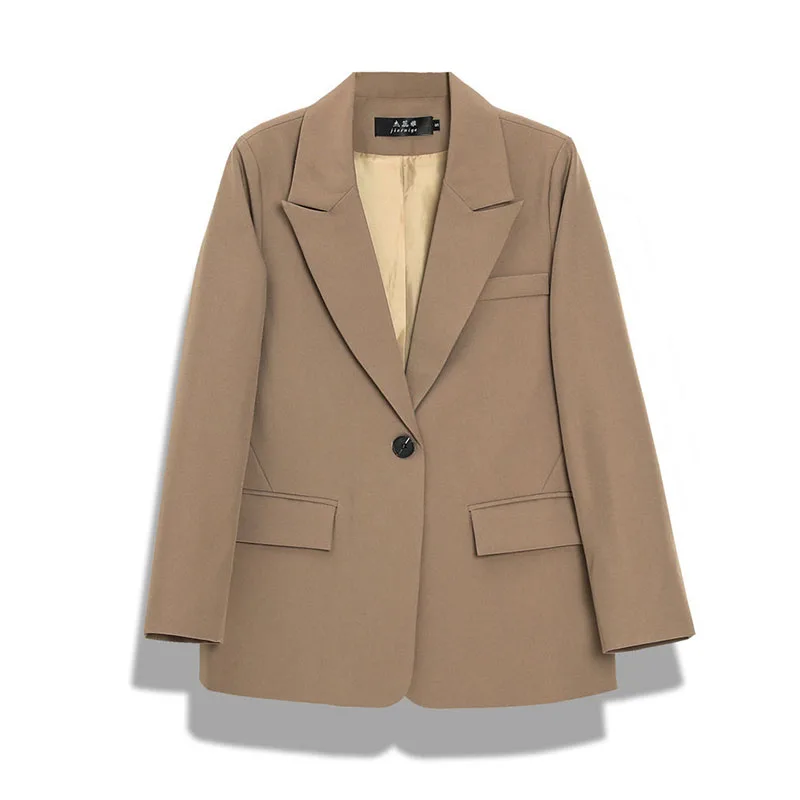 

2021 New Spring And Autumn Jacket Women's Suit Loose One Button Casual Small Suit Jacket Female Coat