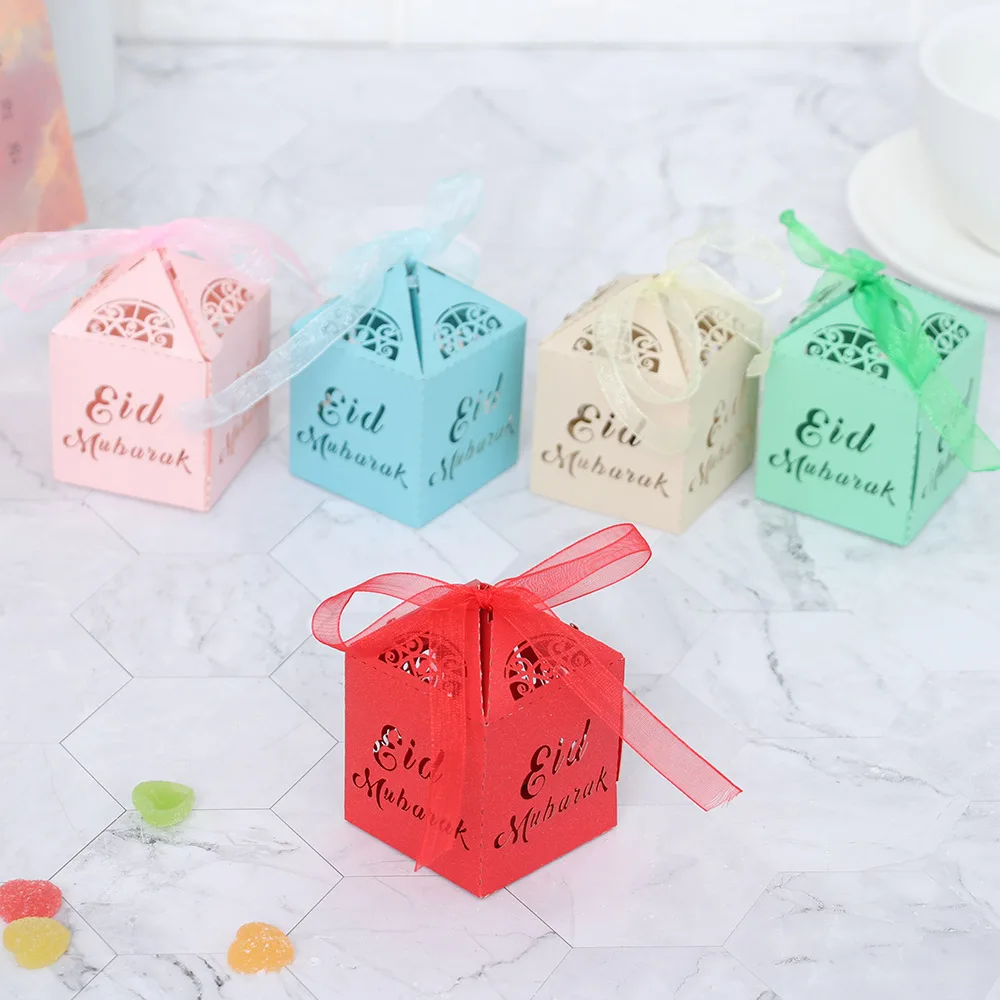 Новые 10 шт. счастливые Eid Мубарак украшения для Рамадана лазерная резка DIY