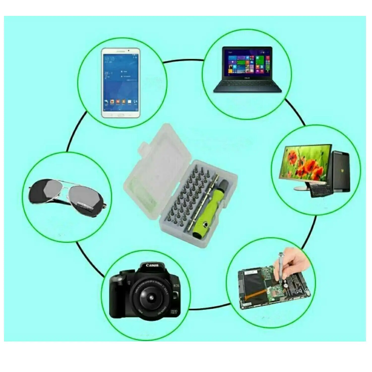 

60 in 1 Precision Screwdriver Set Cell Phone Laptop Multifunction Repair Tools