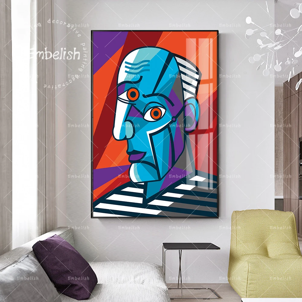 

1 Pieces Abstract Fashion Wall Art Posters Famous Artworks By Picasso Home Decor Pictures Living Room HD Canvas Painting