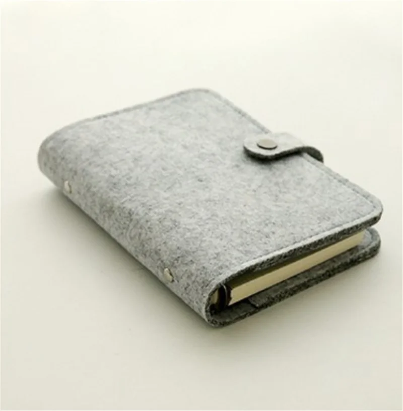 Блокнот А5/А6 с фетровой оболочкой для Тканевый блокнот бумаги дневник кольцами