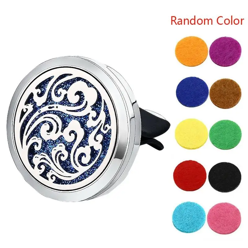 Автомобильный Ароматерапевтический диффузор для эфирного масла с 10 сменными