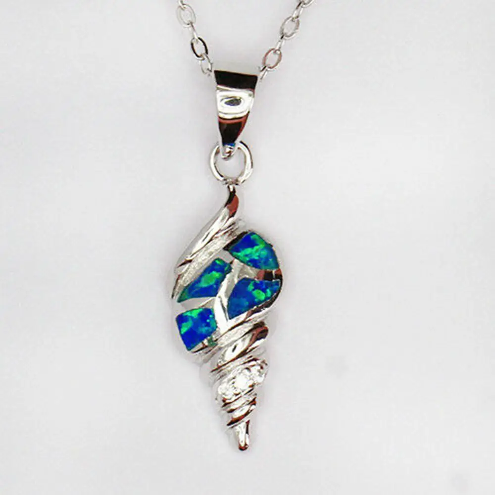 Женское ожерелье из серебра 925 пробы с опалом в виде морских животных|Подвески| |