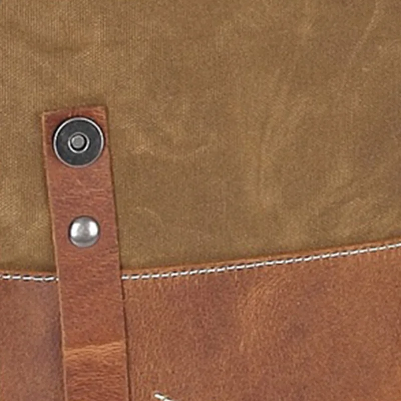 Холщовый Рюкзак винтажный водонепроницаемый дорожный рюкзак кожаная