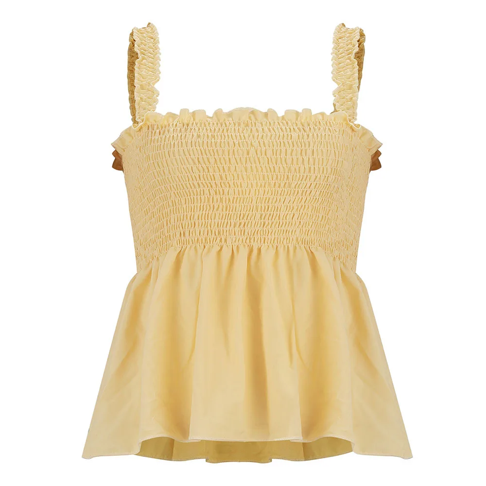 2019 Новое поступление сексуальные топы с открытыми плечами для женщин Желтые