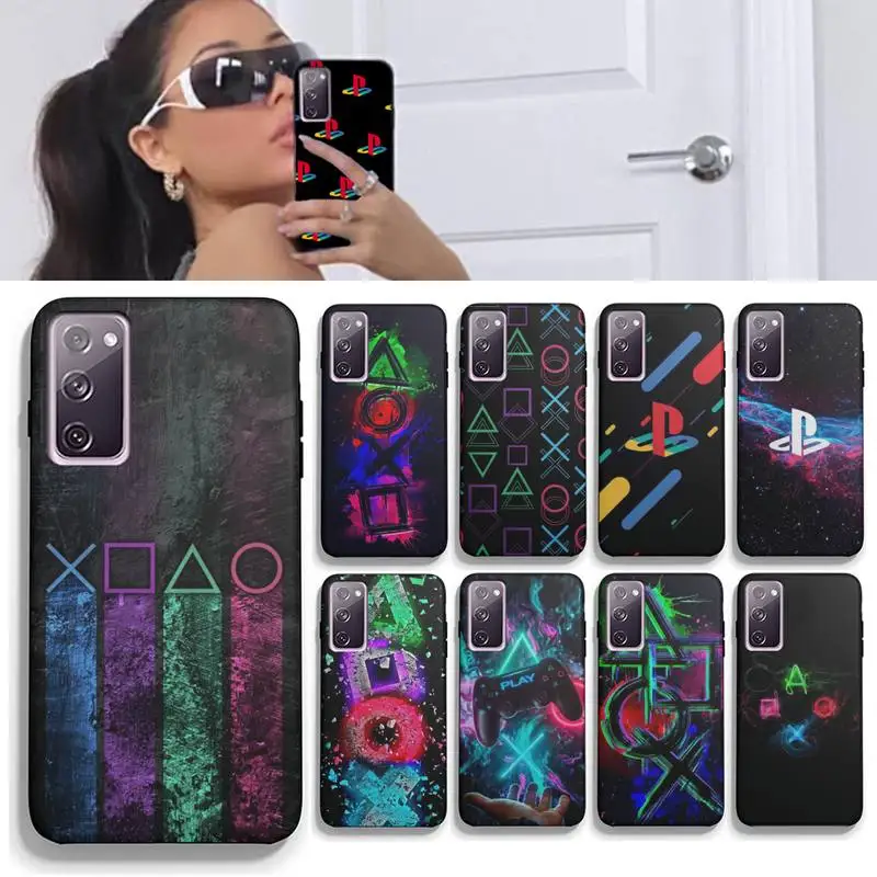 

Buttons PS Gamepad Phone Case For Samsung Galaxy A21S A31 A32 A20RE A51 A52 A71 5G A72 A80 A91 S10 Lite Shell Cover