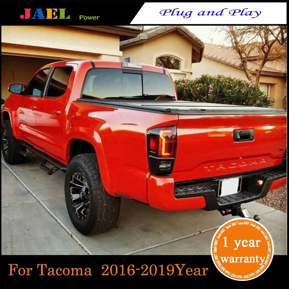 

Full LED Tail Light Brake Lamp For Tacoma 2016-2019Year Taillights LED Rear Lamp LED Water Flash Signal light