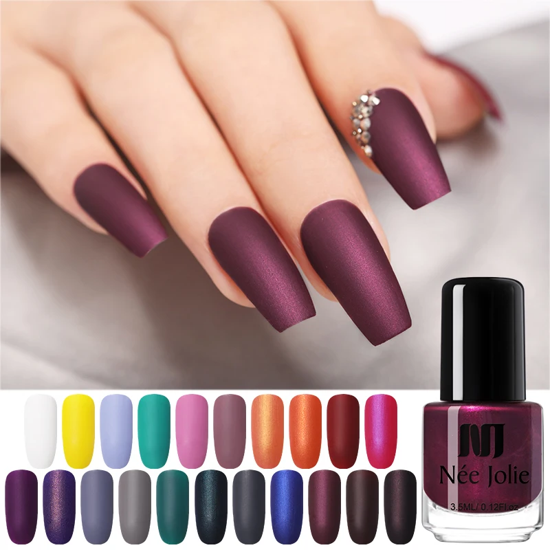 Ни Джоли 21 Цвет s коврик для ногтей Гель лак Розовый Nail Art жирной Лаки DIY матовый