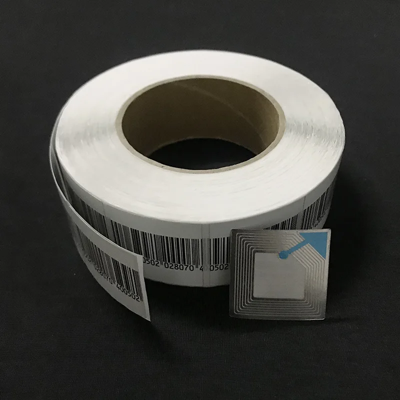 1000 шт./рулон RF 8 2 МГц EAS противокражная наклейка Мягкая Этикетка 40*40 мм бирки со