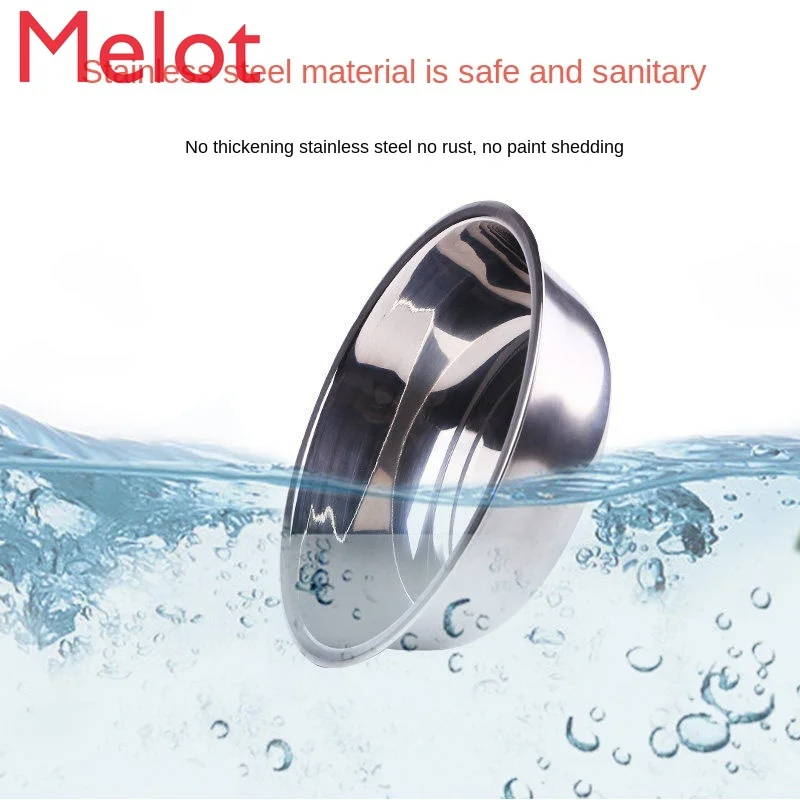 

Dog Bowl Cat Bowl Large Stainless Steel Double Bowl Automatic Drinking Water Modern Household Pet Cat Food Dog Food Basin