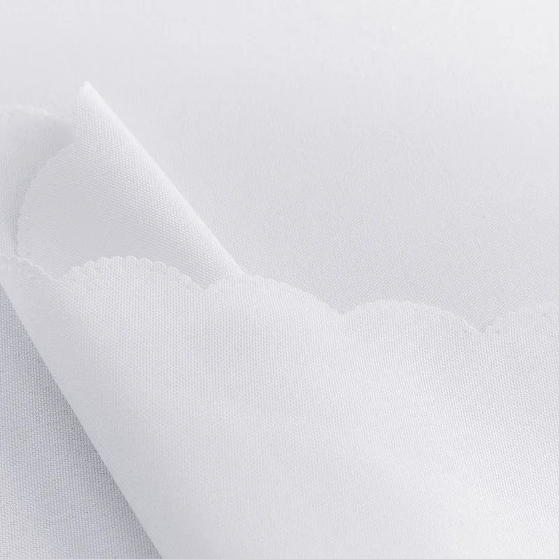 Белый полиэстер прямоугольник Скатерти плотная покрытие стола для свадьбы