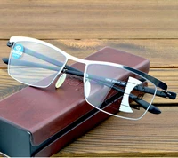 business half rim progressive multifocal reading glasses with pu case 0 75 1 1 25 1 5 1 75 2 2 5 to 4
