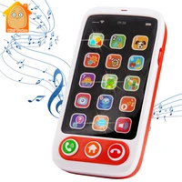 baby mobile phone toy kids fake phone cartoon music simulation sound babyphone early educational learning toys for children gift