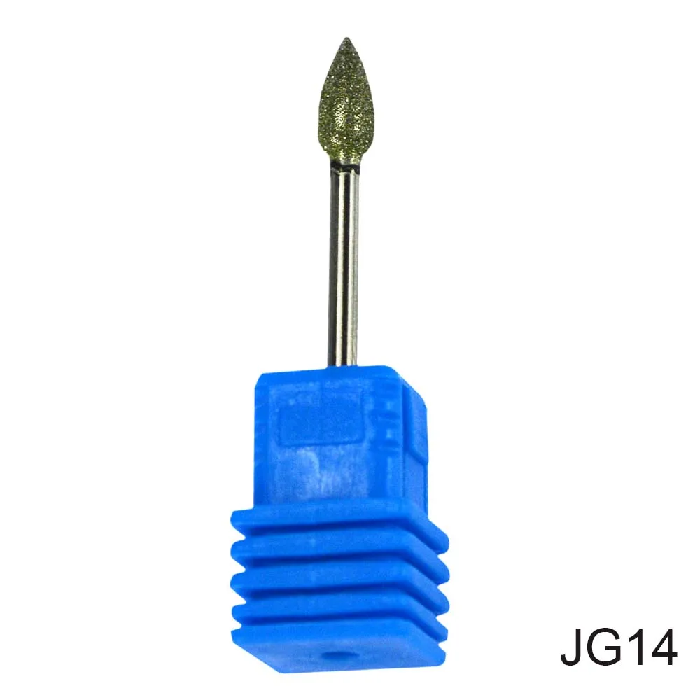 Diamond сверло 17 Тип 3/32 ''фрезерные Маникюр Cutter для педикюра электрическая машина устройства инструмент для дизайна ногтей Буровое Сверло CHJG01-17 - Цвет: JG14