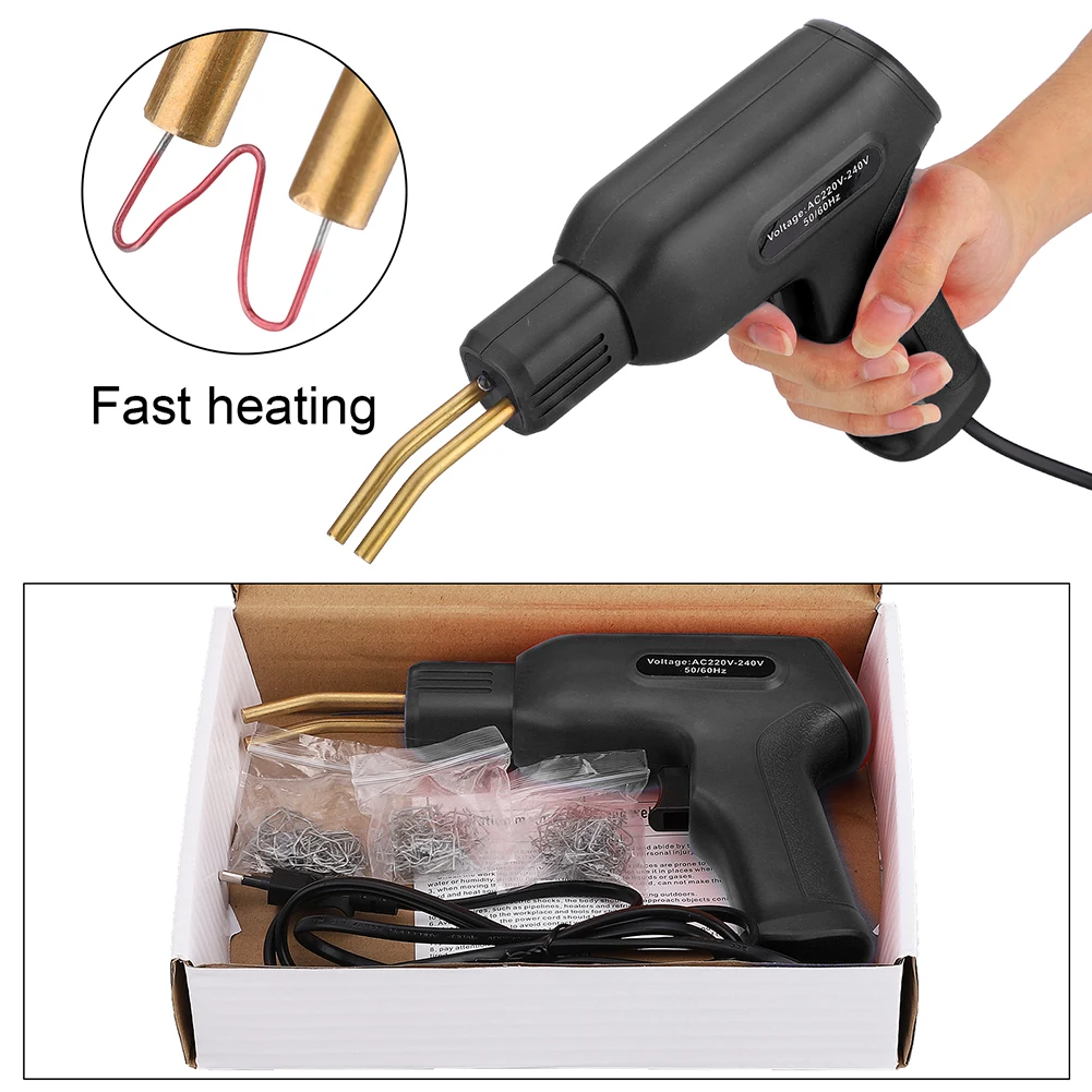 

50W Plastic Welder Hot Stapler Welding Machine Repairing Tool With 4 Types Staples For Car Bumper Repairing