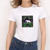 2021 kawaii animal print women funny print short sleeve t shirt kawaii cartoon graphic tshirts girls tops