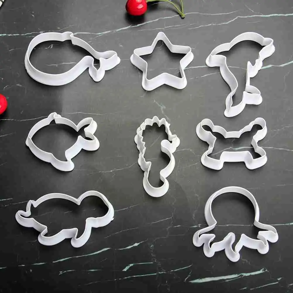 

Marine Life Cookie Cutter DIY Baking Fondant Plastic Mold Mold Cookie Mold Life Seahorse Dolphin Cutter Marine Biscuit Star J4G2