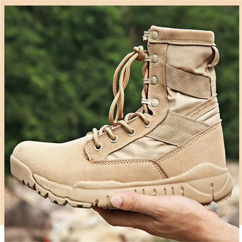 Зимние армейские мужские ботинки в стиле милитари для пустыни тактические снега