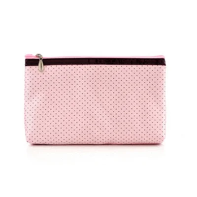 pink dot PURDORED 1 шт. косметичка в горошек с зеркальным узором в полоску, женская косметичка, косметичка для мытья, сумка для туалетных принадлежностей, дорожный органайзер, чехол kosmetyczka - Цвет: pink dot