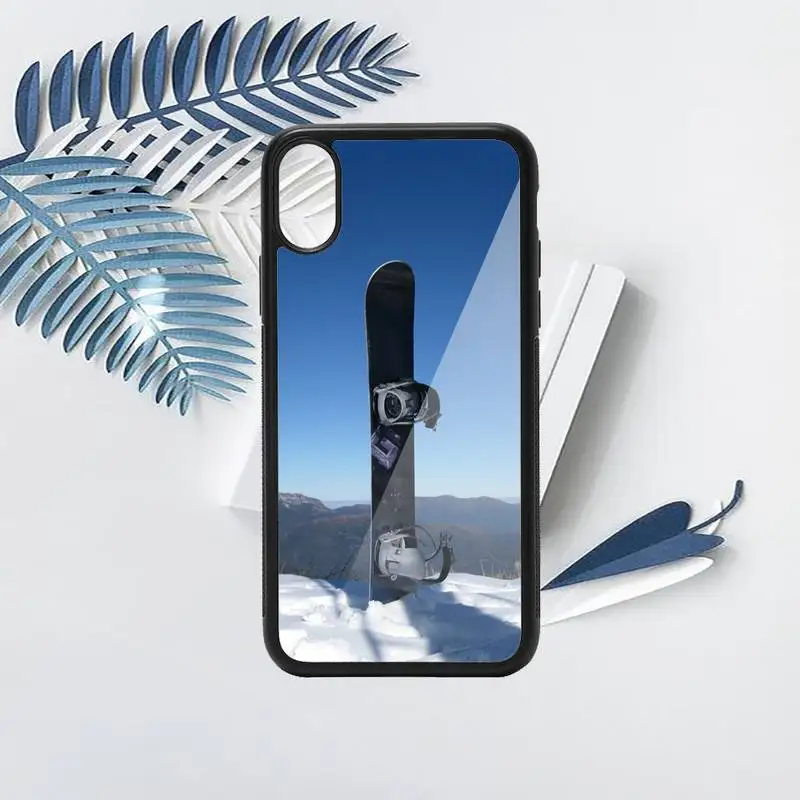 

Lavaza ski neige Snowboard pattern Phone Case PC for iPhone 11 12 pro XS MAX 8 7 6 6S Plus X 5S SE 2020 XR