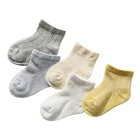 Сезон весна-лето; Новинка; Тонкие детские носки из хлопка для мальчиков и девочек детские короткие носки, одноцветные, Цвет короткие детские носки-трубочки