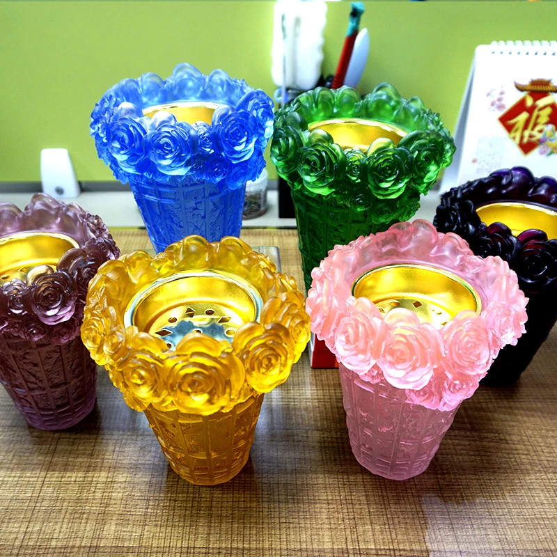 

Colored glaze aromatherapy vase oriental color luxury art arab home decoration high-end rose vase decoration decorative crafts