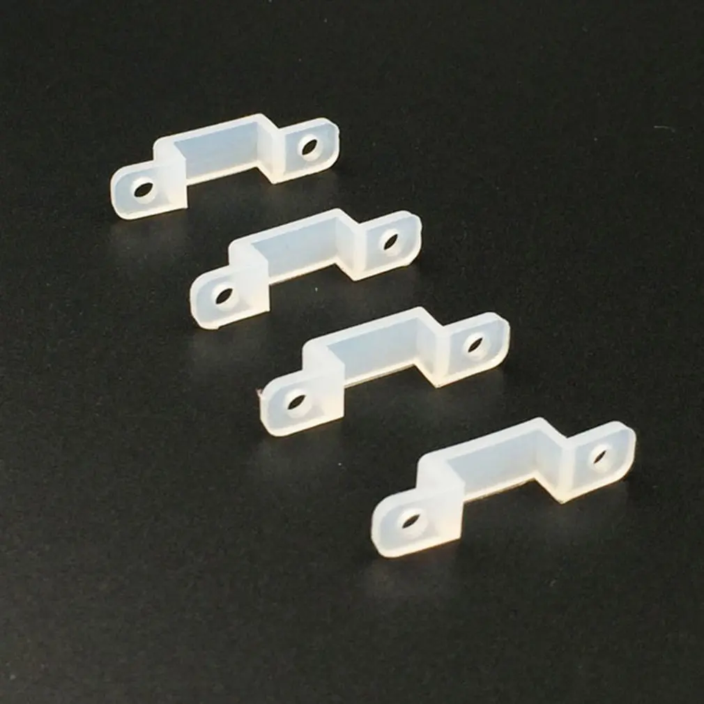 

10 Pcs Silicone LED Strip Holder Clip Flexible Light Strips Fixing Holder For 220V 5050 2835 LED Strip Light