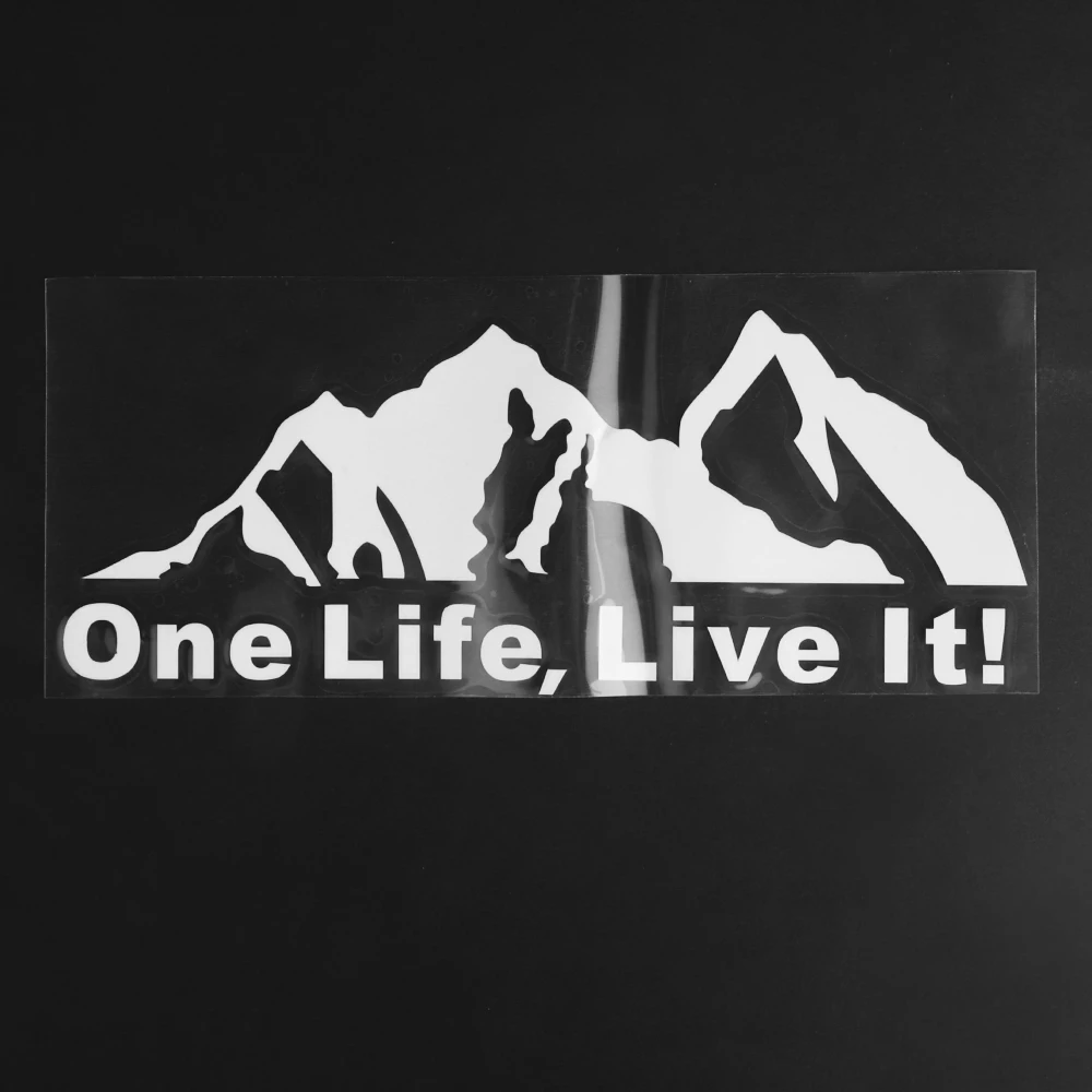 Виниловые наклейки на окна виниловые ONE LIFE LIVE IT! Аксессуары для стайлинга