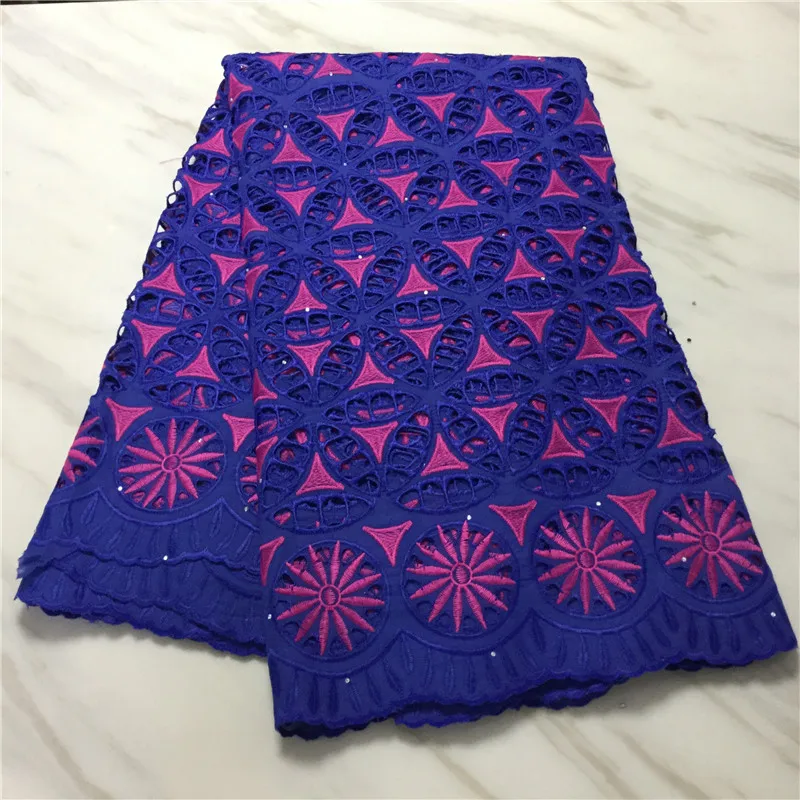 

African Voile Lace Fabric High Quality Swiss Voile Lace 100% Cotton African Lace Fabric With Stones PL11658