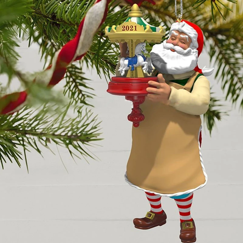 

Creative Christmas Snowman House Hanging Ornament DIY Xmas Tree Pendant for Home Living Room Garden Decoration D1