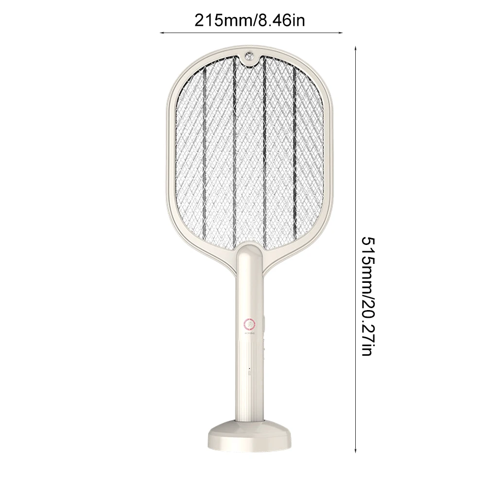 

3000V Mosquito Killer Electric Tennis Racket Insect Fly Bug Wasp Swatter Catcher USB Charging Photocatalyst Electric Fly Swatter