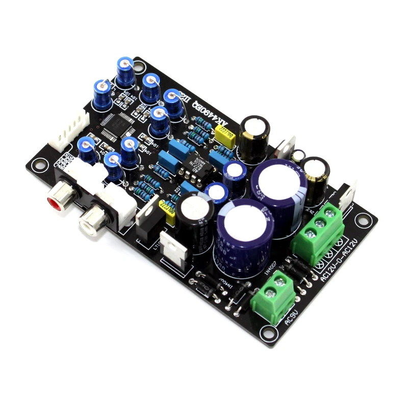 

KYYSLB AC Dual 15V 15W AC 9V 10W AK4490EQ II2S Power Amplifier 32-bit DAC Decoder Board Op Amp AD827 Support 32BIT 768K