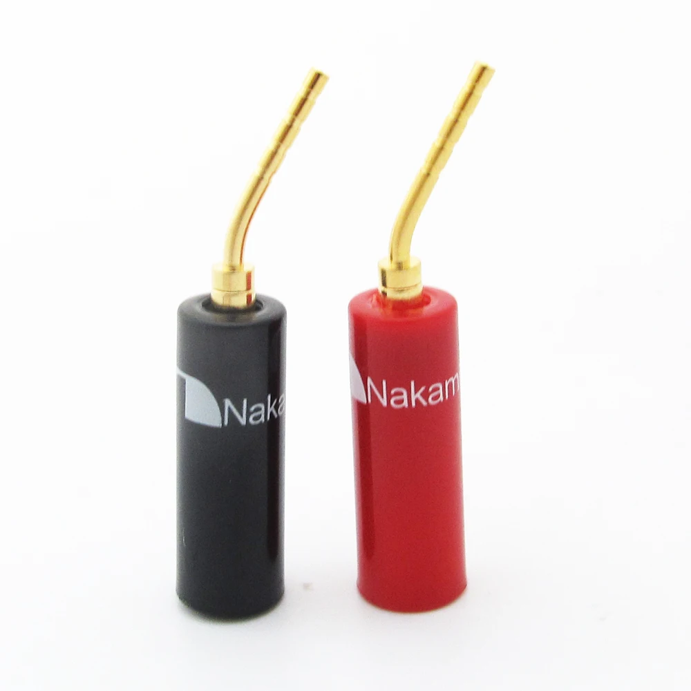 

1 пара, винтовой коннектор Nakamichi, из твердого пластика, угол 2 мм