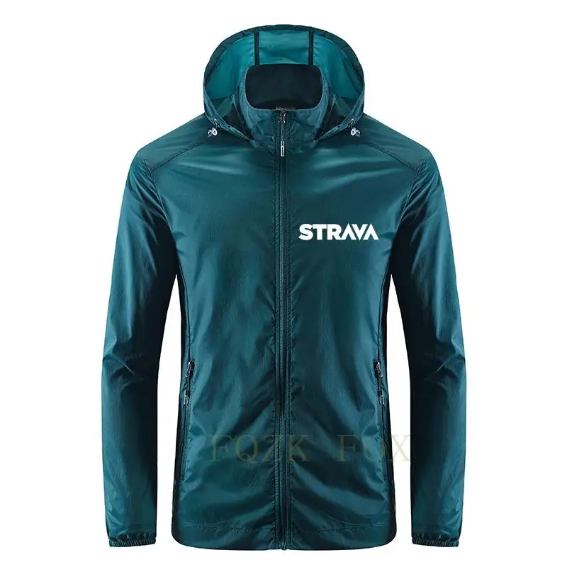 

Strava Sport Running Jacket Man Windbreaker Sun Protection Quick Dry Shirt Sportswear Sports Running Jacket Man Outerwear Womens
