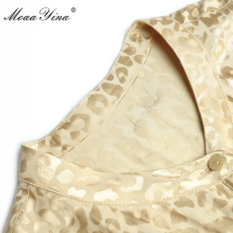 MoaaYina модное дизайнерское платье весеннее женское с длинным рукавом однобортное