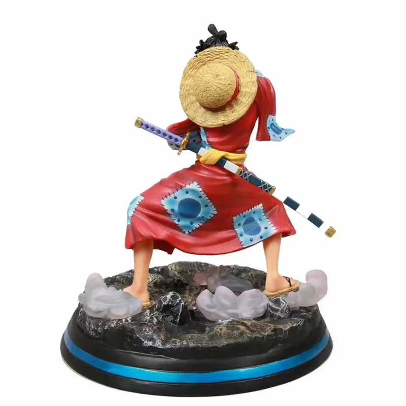 

Anime One Piece Monkey D Luffy GK Third Gear Kimono Ver PVC Action Figure Collectible Model doll toy 28cm
