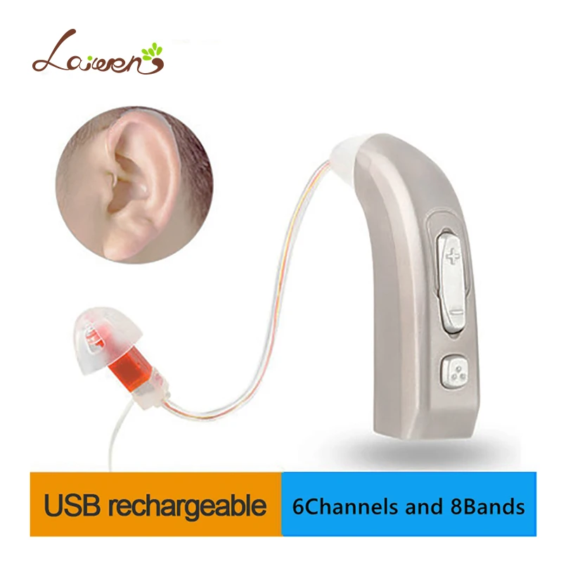 Перезаряжаемый слуховой аппарат E37 для пожилых людей/слуховой усилитель звука