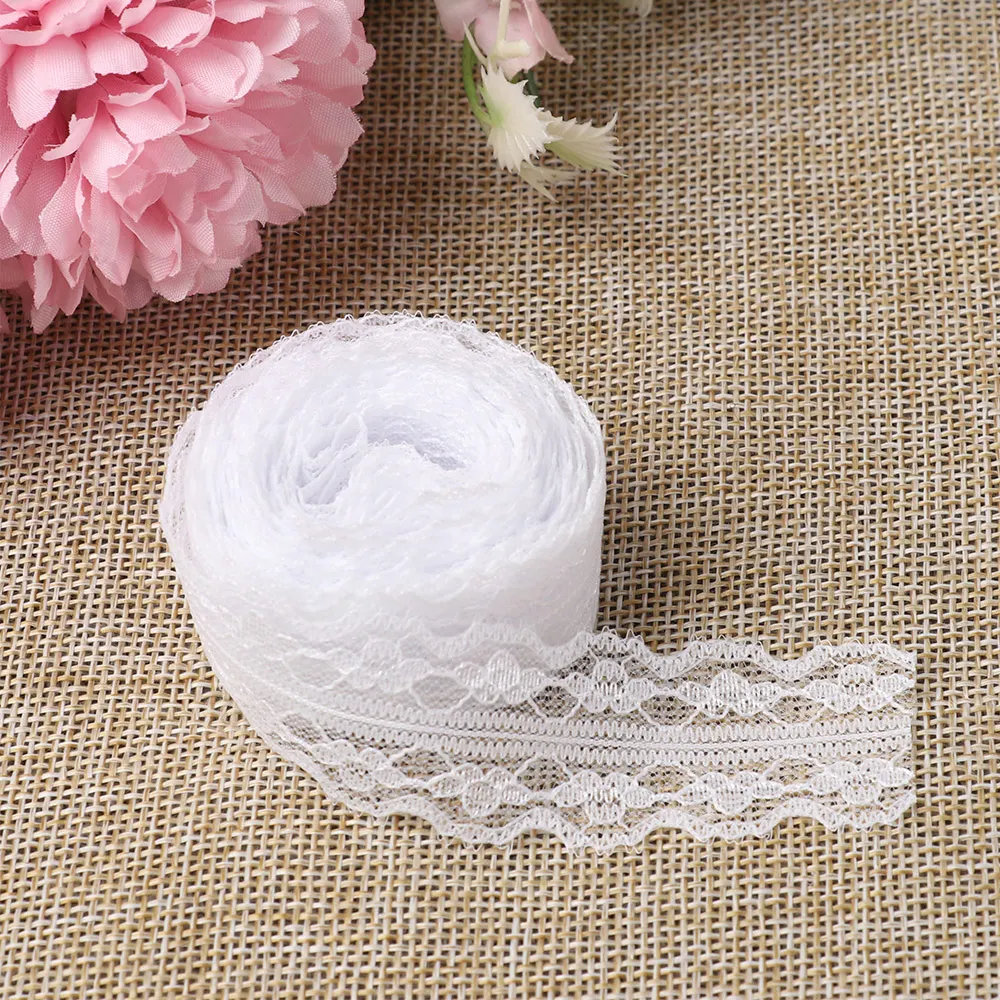 Цветные кружева ткань для кукол Одежда Носки Декор плиссированные эластичные