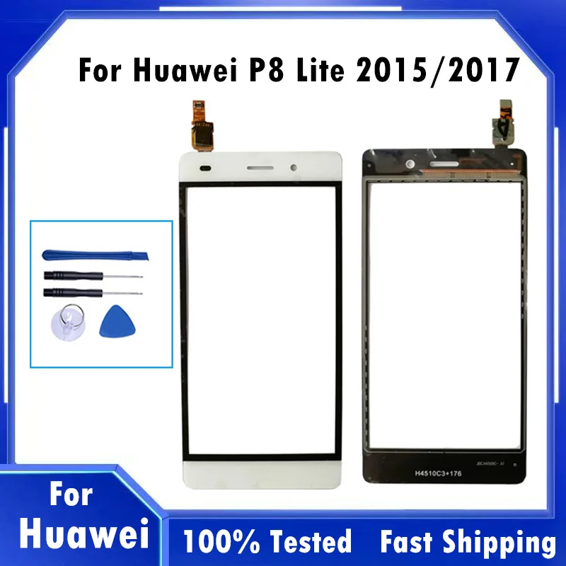 Протестированный сенсорный экран дигитайзер Переднее стекло объектив для Huawei P8