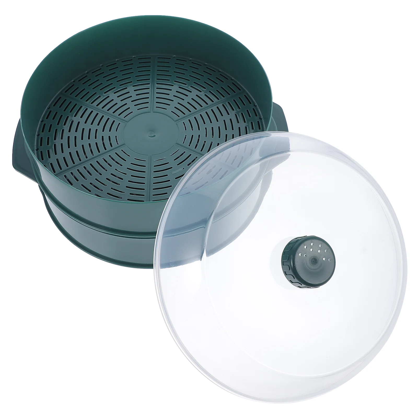 

1pc Practical Food Steamer Microwave Oven Steamer Kitchen Food Container