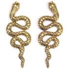 Женские винтажные длинные серьги ZA в форме змеи, индийские массивные висячие серьги, Женские Висячие серьги с бусинами, 2020