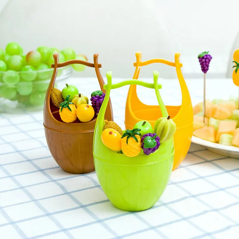 Для закуски фруктовых салатов десертов мини вилки 6 шт./компл. небольшие