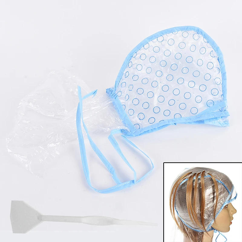 1Pcs Reusable Hair Colouring Highlighting Dye Cap With Hook Needle Frosting Tipping Color Styling Tools Quality