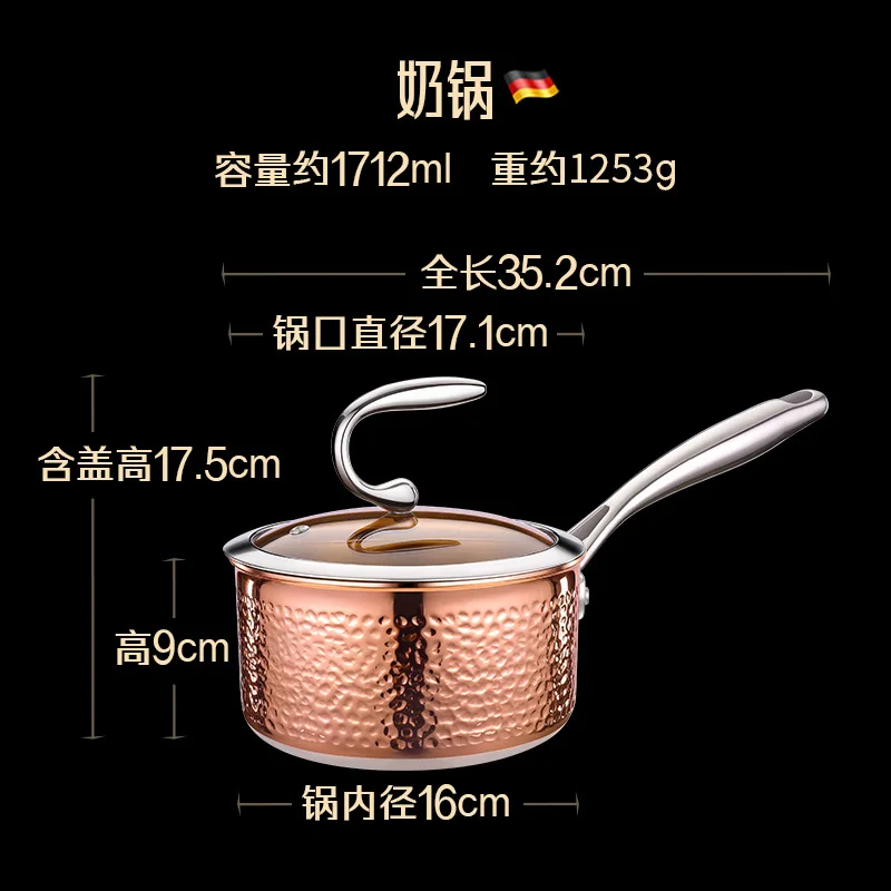 Кастрюли из нержавеющей стали 316 для готовки без покрытия антипригарная