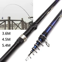 high quality super long shot 3 6m 4 5m 4 5m carbon spinning casting bass pike fishing rod ultralight carp telescopic fishing rod