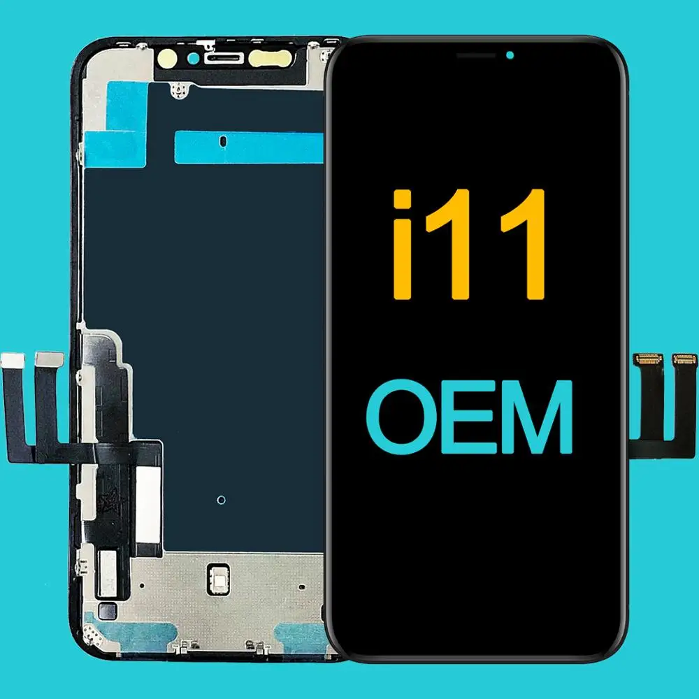 Pantalla LCD OEM de grado AAA +++ para iPhone 11, montaje de digitalizador con pantalla t&aacute;ctil 3D, reemplazo para iPhone 11, Retina-0