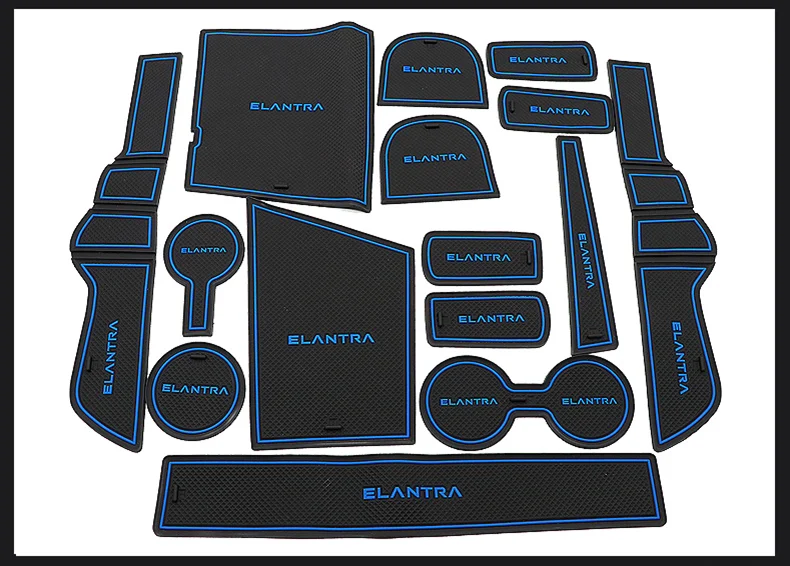 

Lsrtw2017 Car Interior Door Slot Cup Mat Anti-slip Pad for Hyundai Elantra CN7 2021 2022 Accessories Auto Styling Parts Lining