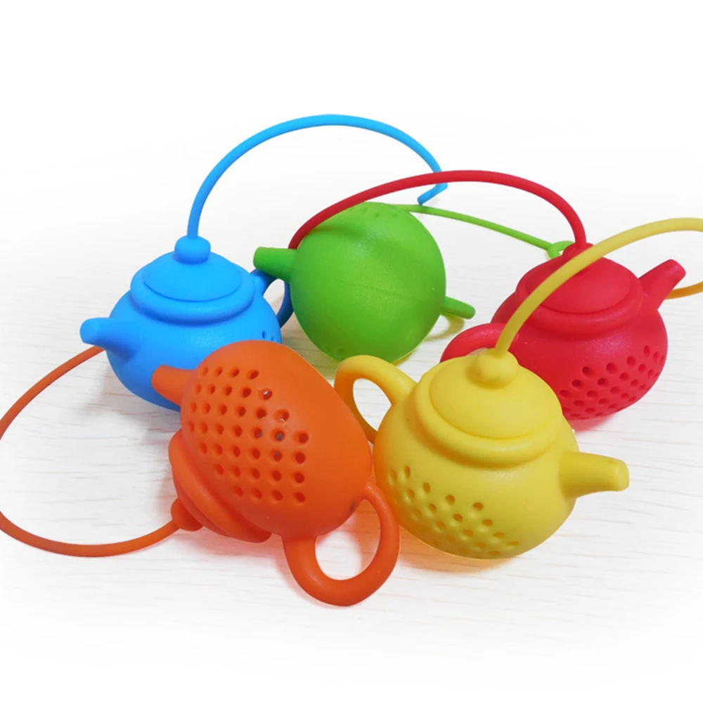 

Силиконовый ситечко для заваривания чая в форме чайника, 1 шт.