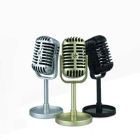 simulation props mic classic retro microphone universal stand dynamic vocal vintage style for live stage performance karaoke
