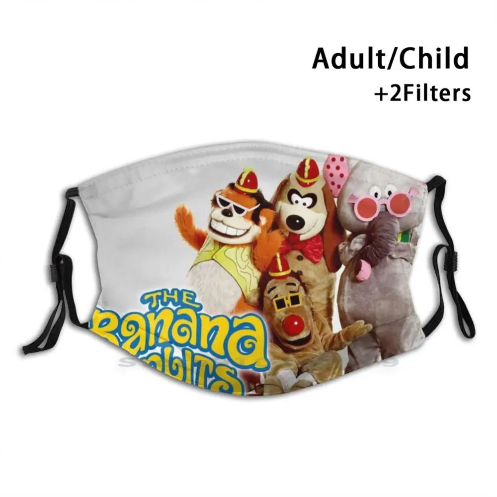 

The Banana Splits Design Anti Dust Filter Washable Face Mask Kids Banana Splits Retro The Banana Splits Vintage Cartoon Funny